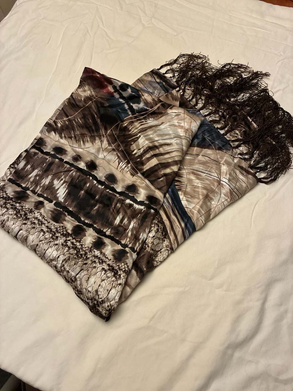 Solitaire Los Angeles Snake and Abstract Print Convertible Maxi Skirt to Dress